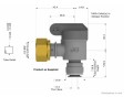 PISVBTC1214 - Zawór zamykający, przewód 3/8" x gz 1/2"