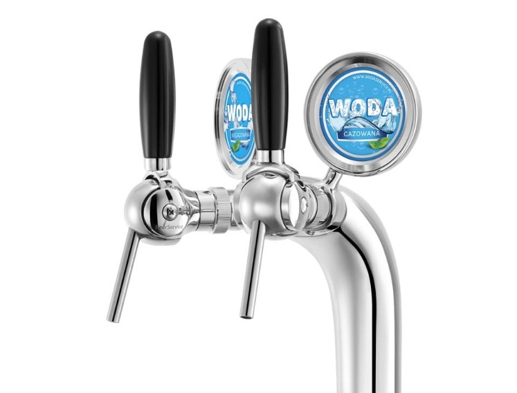 Kolumna nalewająca do wody z dwoma kranami