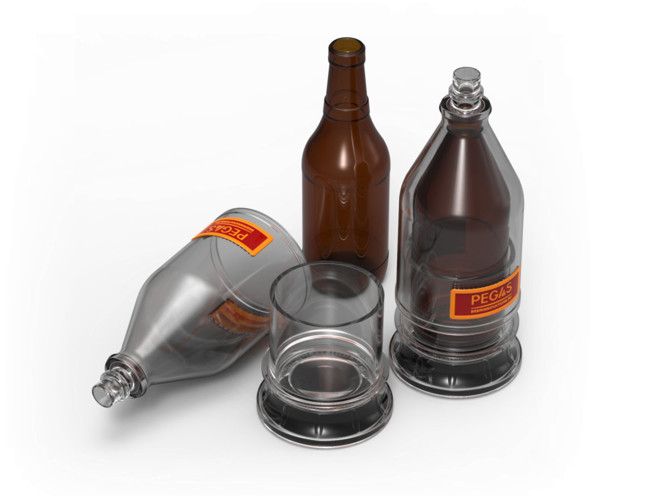 Ochrona szklanej butelki w trakcie napełniania piwa