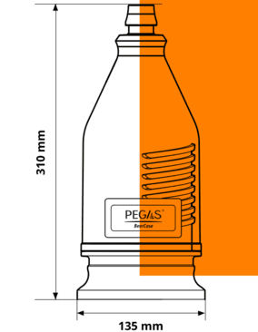 Ochrona szklanej butelki w trakcie napełniania piwa